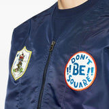 Bomber con applicazioni logo in blu Kenzo - uomo 