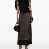 Top drappeggiato asmmetrico in nero Rick owens - donna 
