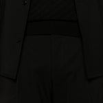 Pantaloni tiberio con pieghe in nero Briglia 1949 - uomo 