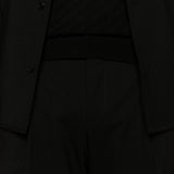 Pantaloni tiberio con pieghe in nero Briglia 1949 - uomo 