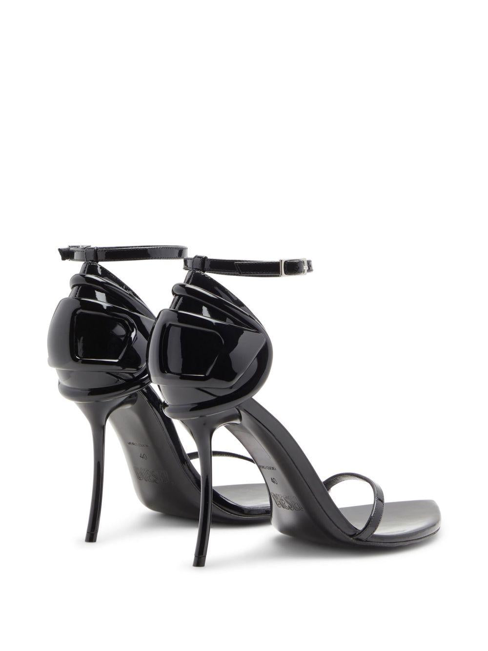 Sandali in pelle D-Ten & Half in nero Diesel - donna 