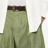 Pantaloncini a pieghe in verde Laneus - uomo 