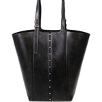 Borsa shopping 24.7 in pelle in nero Golden goose - donna 