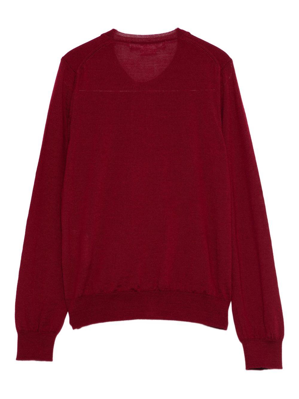 Cardigan a maniche lunghe in bordeaux Comme des garcons comme des garcons - donna 