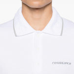 Polo con logo ricamato in bianco Casablanca - uomo 