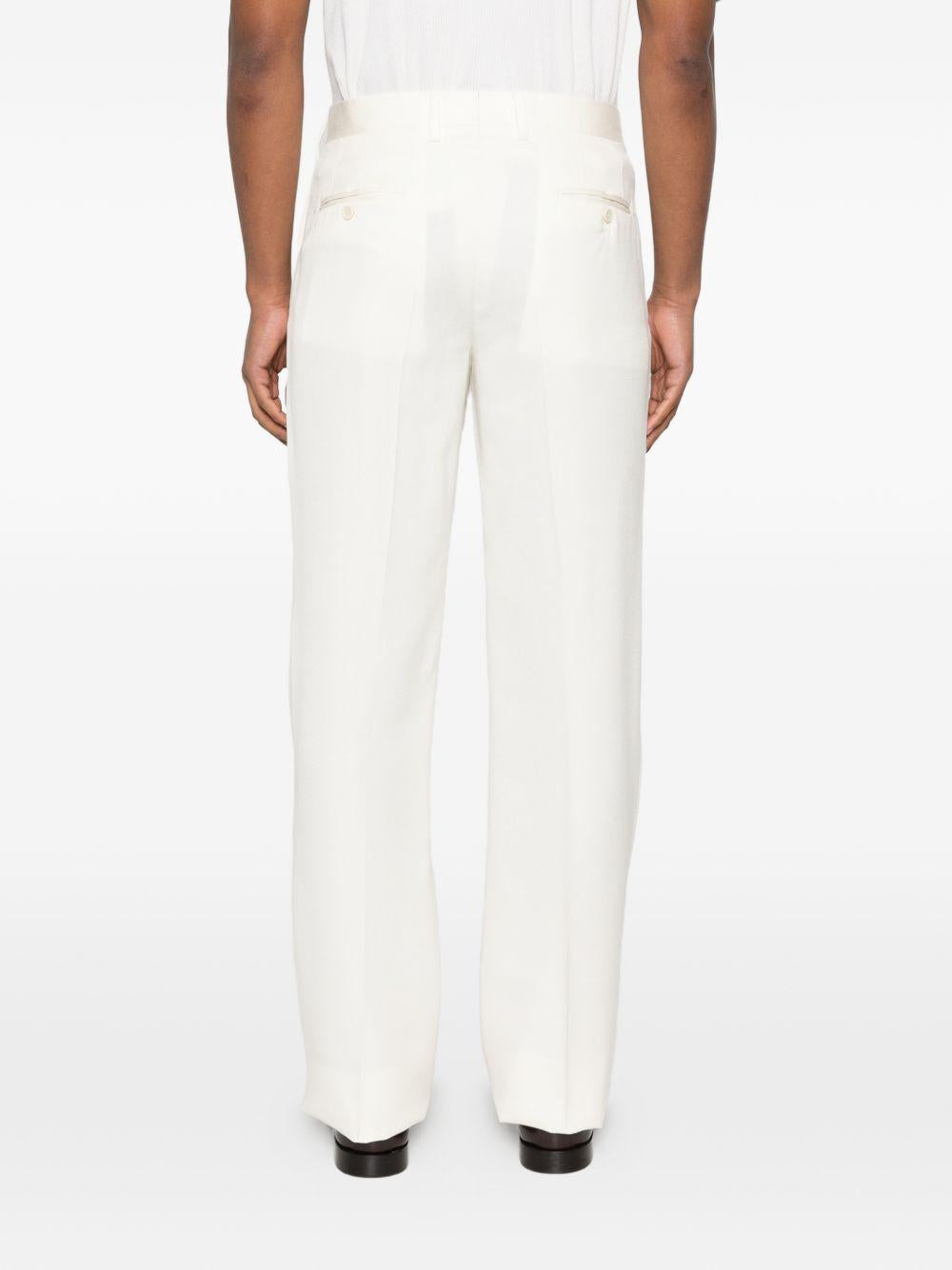 Pantaloni paluk in bianco lardini - uomo 