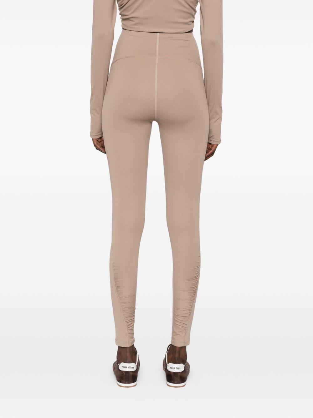 Leggings arricciati con vita alta in rosa Adidas by Stella Mc Mcartney - donna 