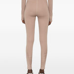 Leggings arricciati con vita alta in rosa Adidas by Stella Mc Mcartney - donna 