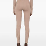 Leggings arricciati con vita alta in rosa Adidas by Stella Mc Mcartney - donna 