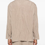 Giacca con effetto stropicciato in beige GONGDID DESIGN - uomo 