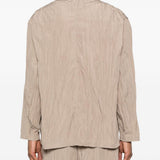 Giacca con effetto stropicciato in beige GONGDID DESIGN - uomo 