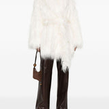 Cappotto in eco-pelliccia juno color crema Entire Studios - donna 