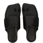 Sandali in pelle in nero Mm6 maison margiela - uomo 