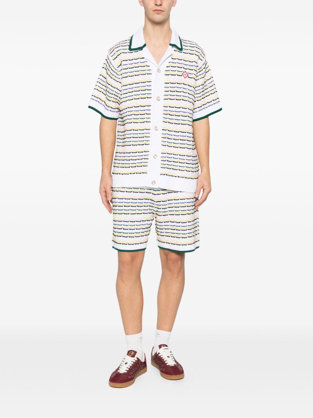 Camicia a righe in bianco Casablanca - uomo 
