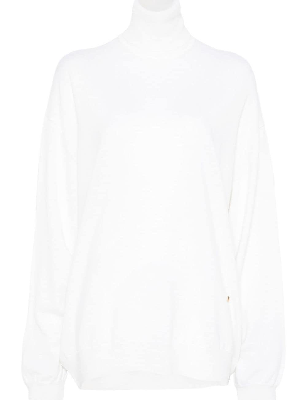 Maglione Golden M in bianco Moschino - donna 