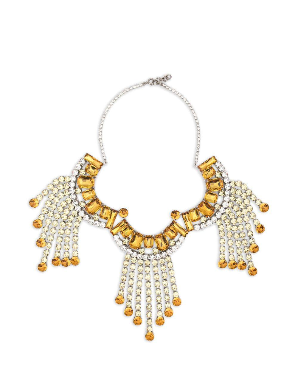 Collana con cristalli in giallo Dries van noten - donna 