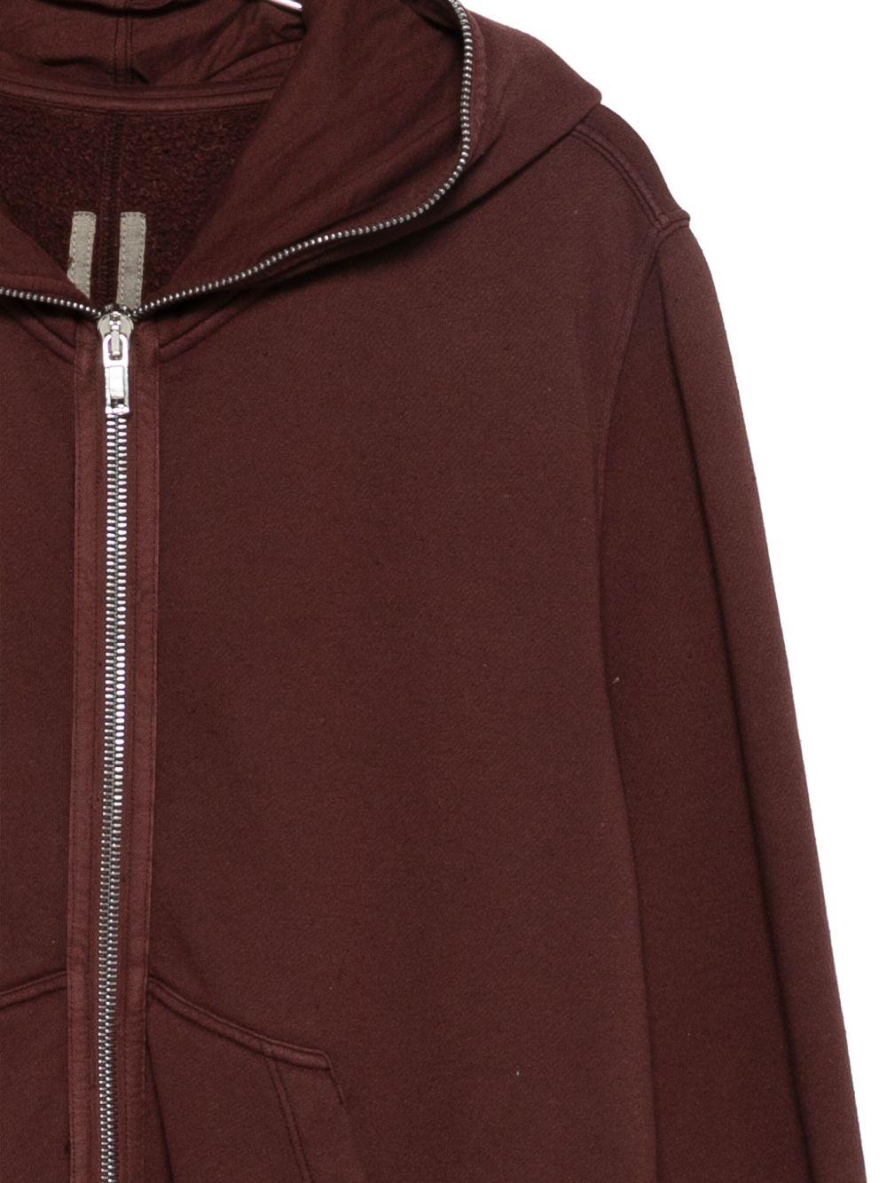 Felpa con cappuccio jumbo in marrone Rick owens drkshdw - uomo 