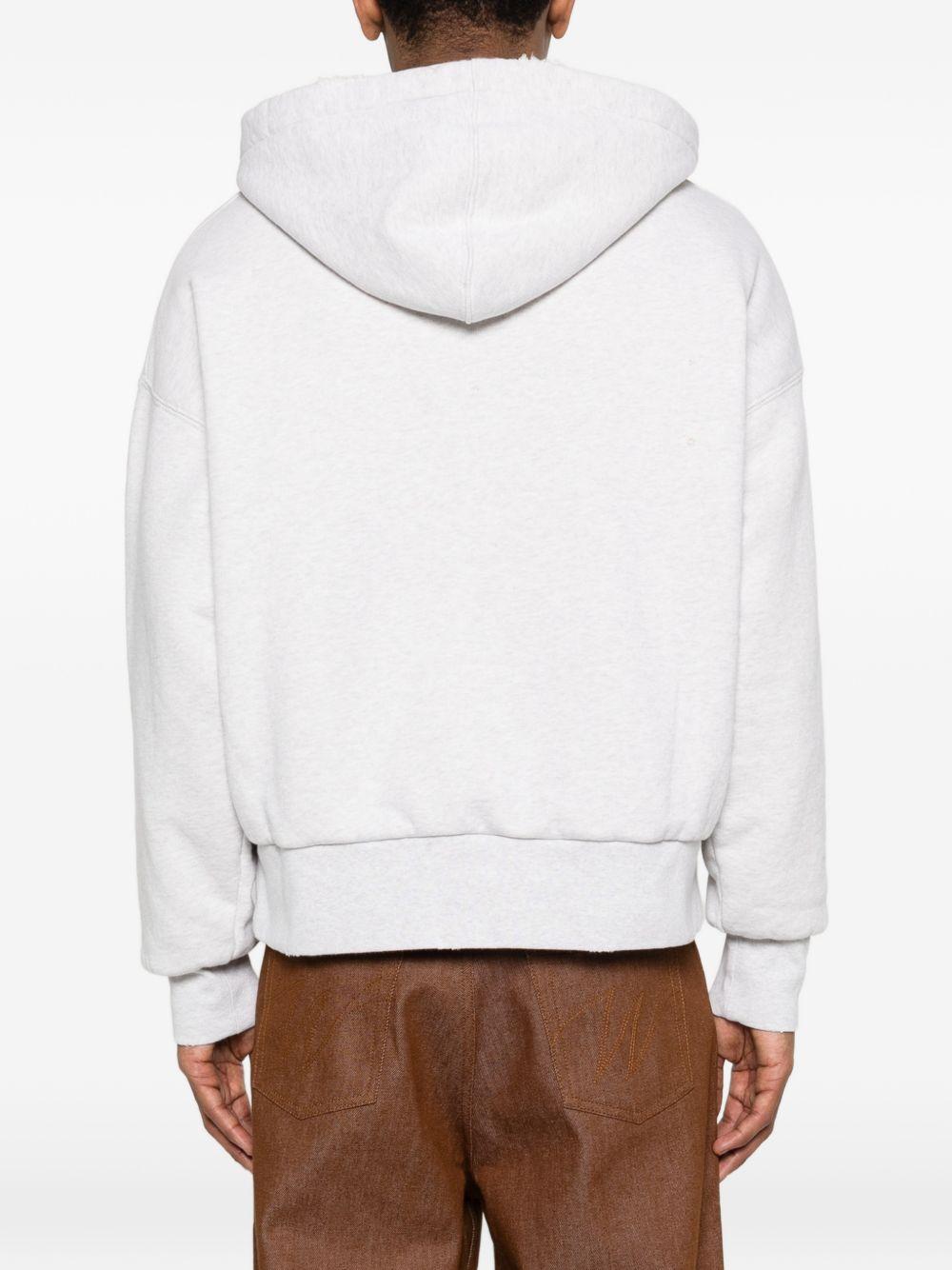 Felpa con cappuccio e tasca in grigio Golden goose - unisex 