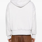 Felpa con cappuccio e tasca in grigio Golden goose - unisex 