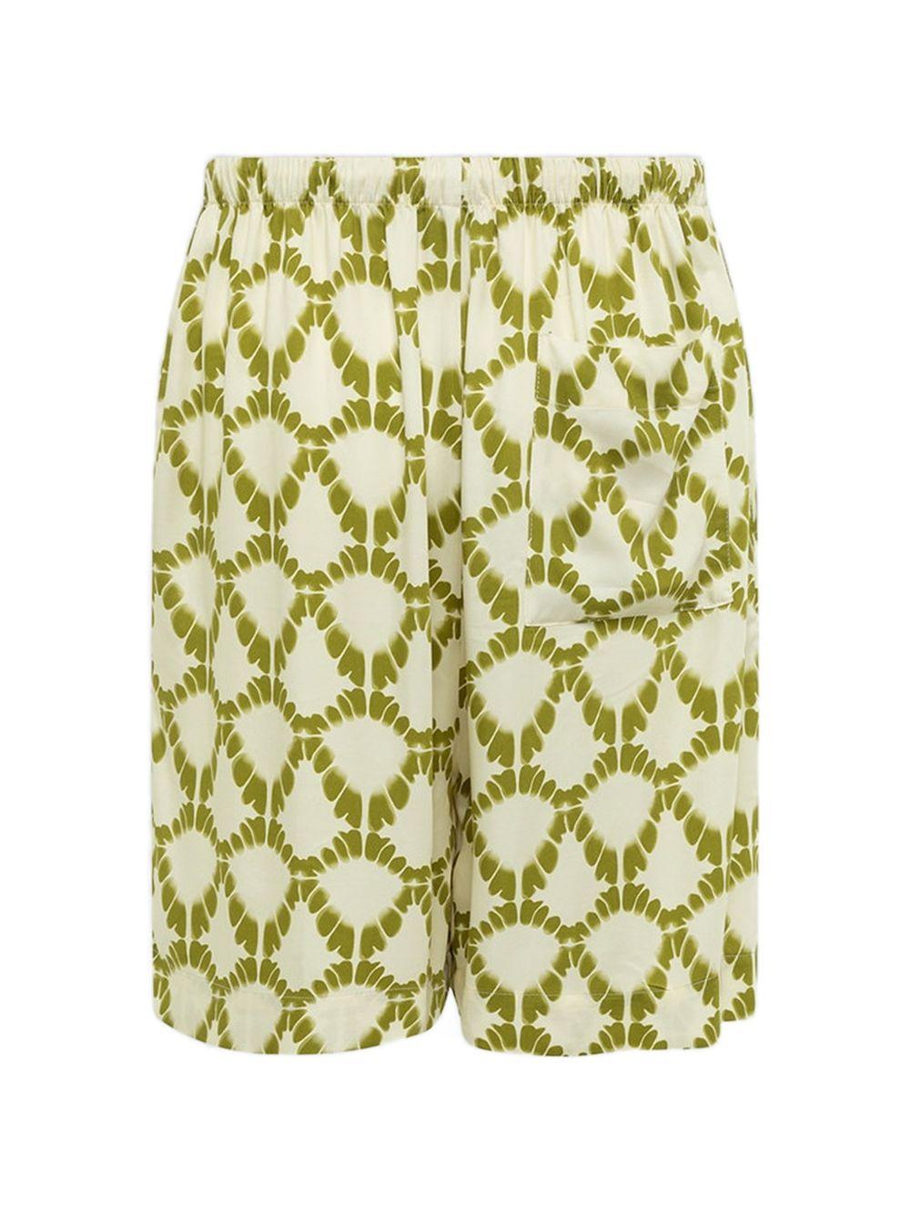 Shorts con coulisse in bianco Laneus - uomo 