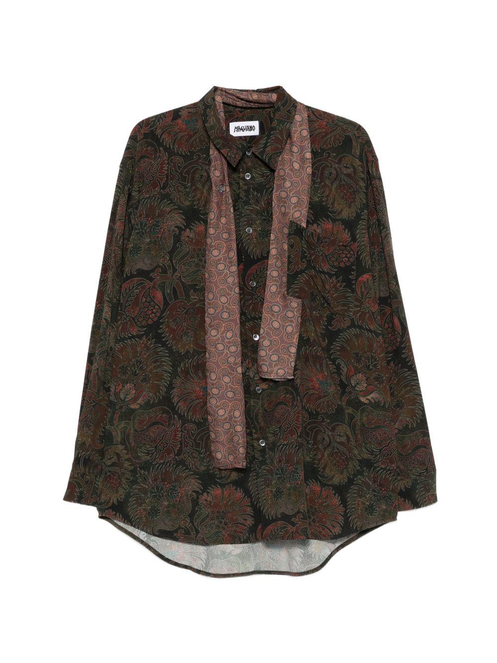 Camicia a maniche lunghe Liquid Penna in verde Magliano - uomo 