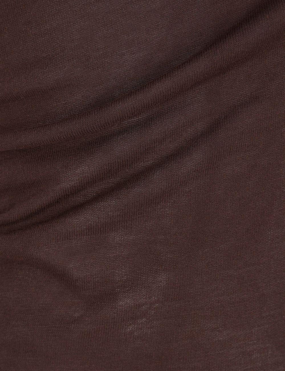 Top monospalla in marrone Rick Owens - donna 