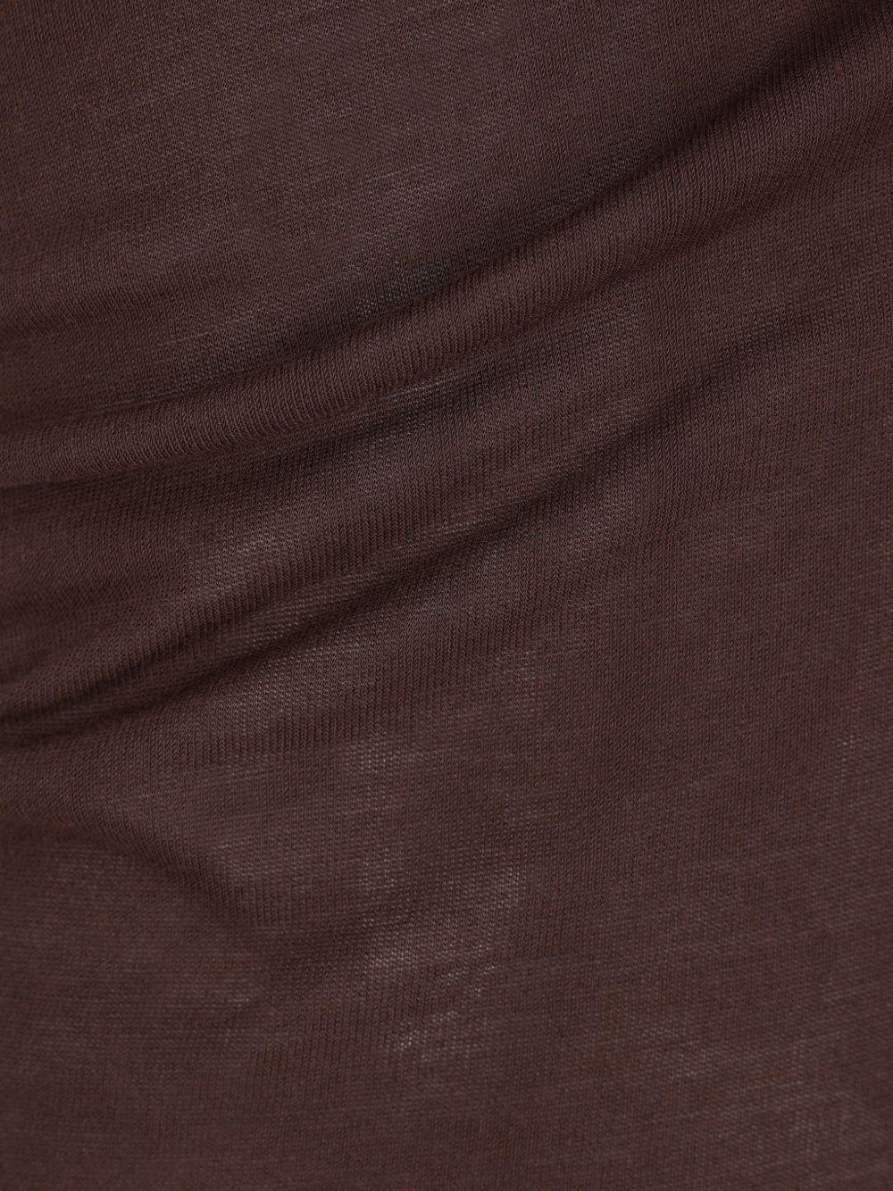 Top monospalla in marrone Rick Owens - donna 