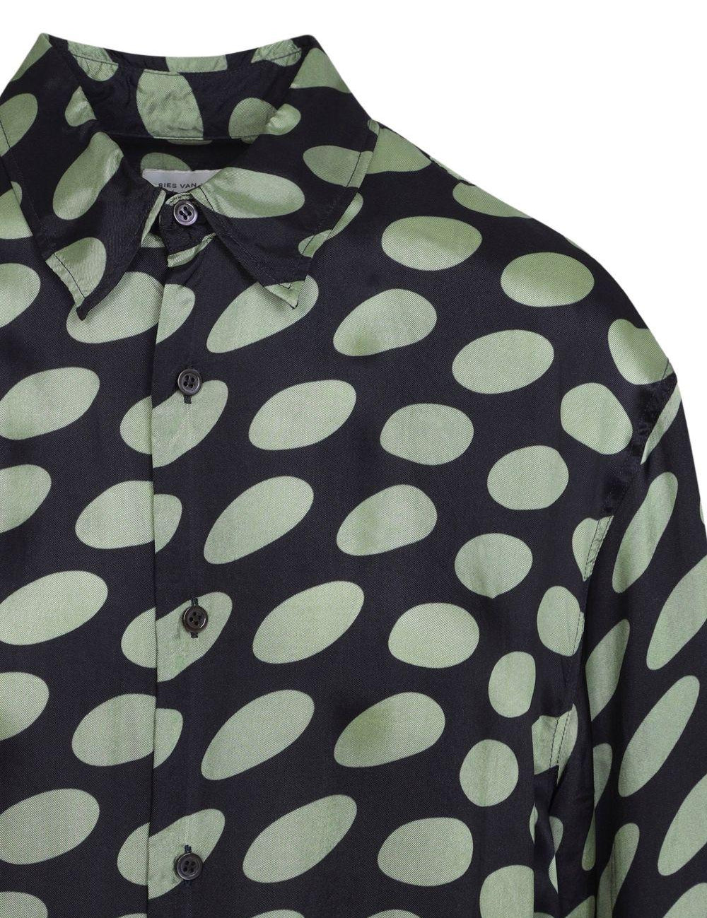 Camicia in twill stampata carvies multicolore  Dries van noten - uomo 