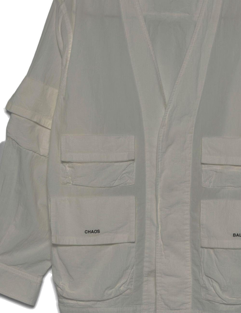 Giacca con scollo a V in bianco Undercover - uomo 