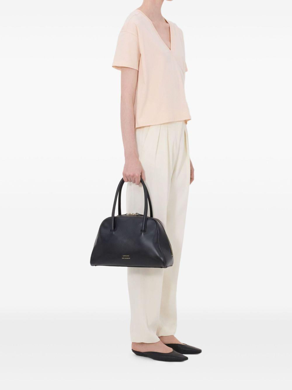 T-shirt Faaa Lds con scollo a V in rosa Loulou de saison - donna 