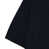 Polo con mezzo bottone in blu Kangra - uomo 