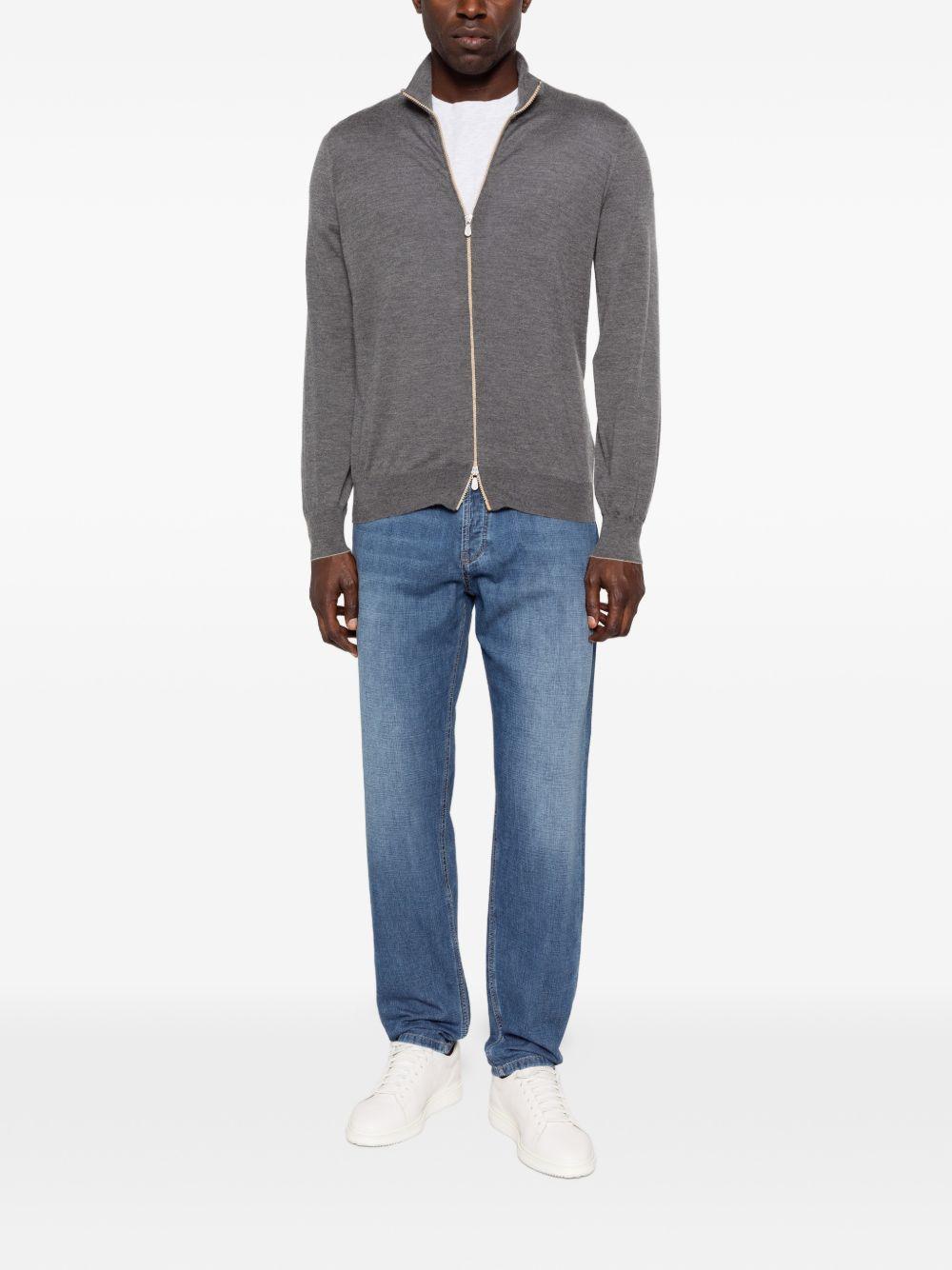 Jeans dritti in blu Brunello cucinelli - uomo 