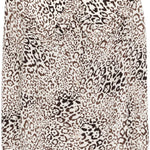 Blusa in seta con stampa leopardata in beige Alessandra rich - donna 