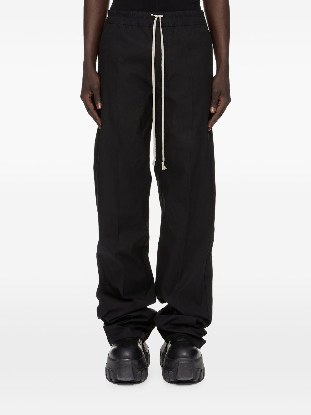 Pantaloni ampi Geth in lana nera 