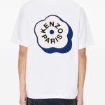 T-shirt girocollo in bianco Kenzo - uomo 