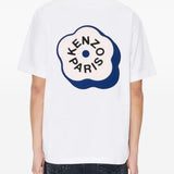T-shirt girocollo in bianco Kenzo - uomo 