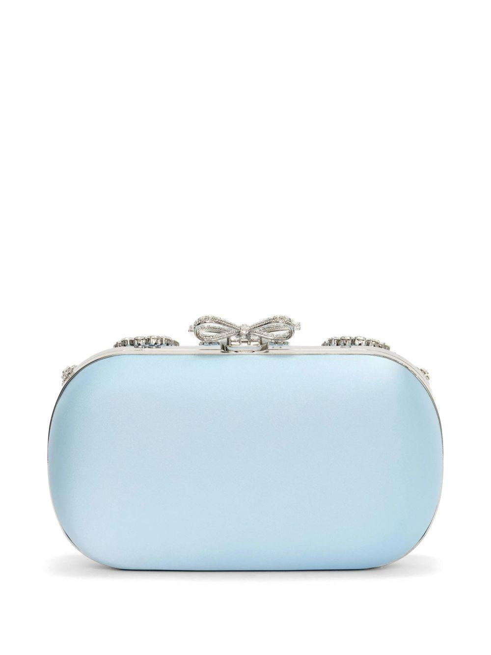 Clutch con decorazione in azzurro Self-Portrait - donna 