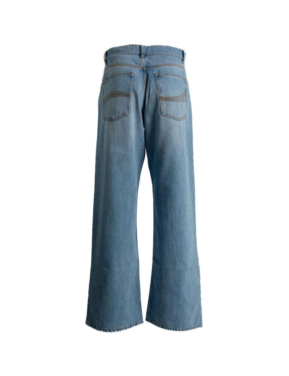 Jeans a zampa in blu Erl - unisex 