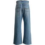 Jeans a zampa in blu Erl - unisex 
