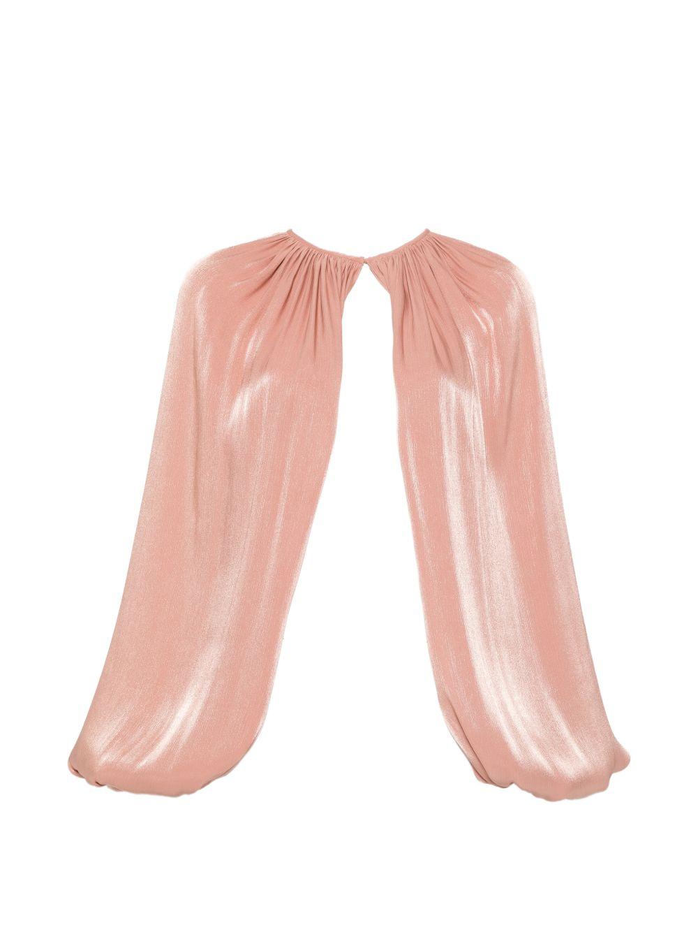 Bolero drappeggiato in rosa Costarellos - donna 