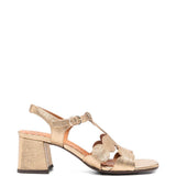 Sandali con tacco alto in oro Chie mihara - donna 
