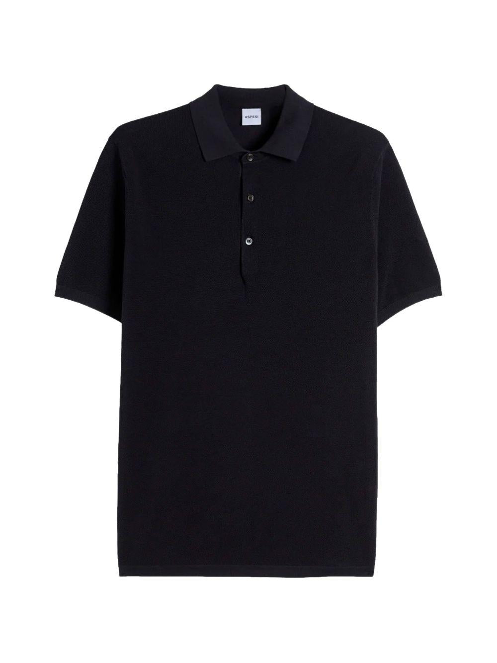 Polo con bottoni in blu Aspesi - uomo 