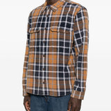Camicia Rosebowl a maniche lunghe a quadri in marrone Ksubi - uomo 