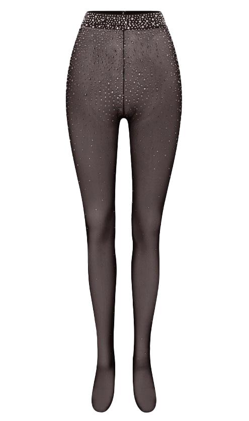 Collant con cristalli in marrone Alex perry - donna 