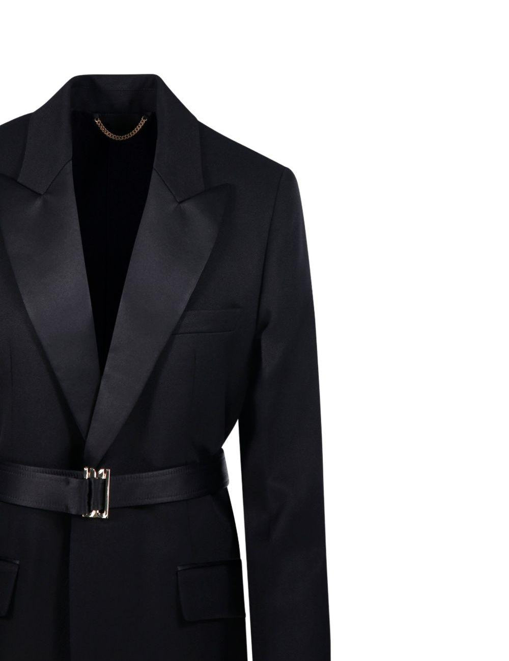 Blazer con cintura in nero Victoria beckham - donna 