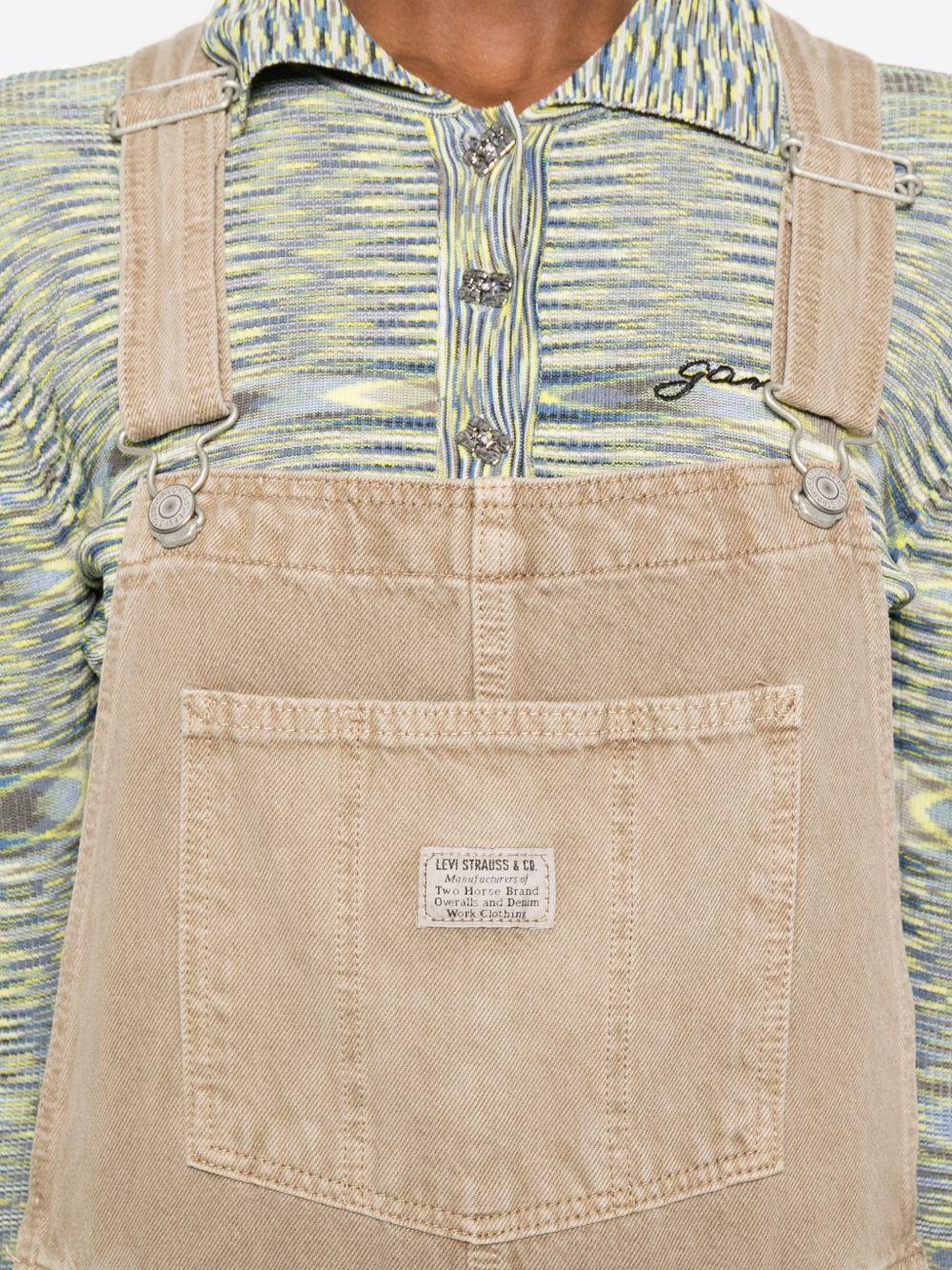 Salopette con tasche laterali in beige Levi's - donna 
