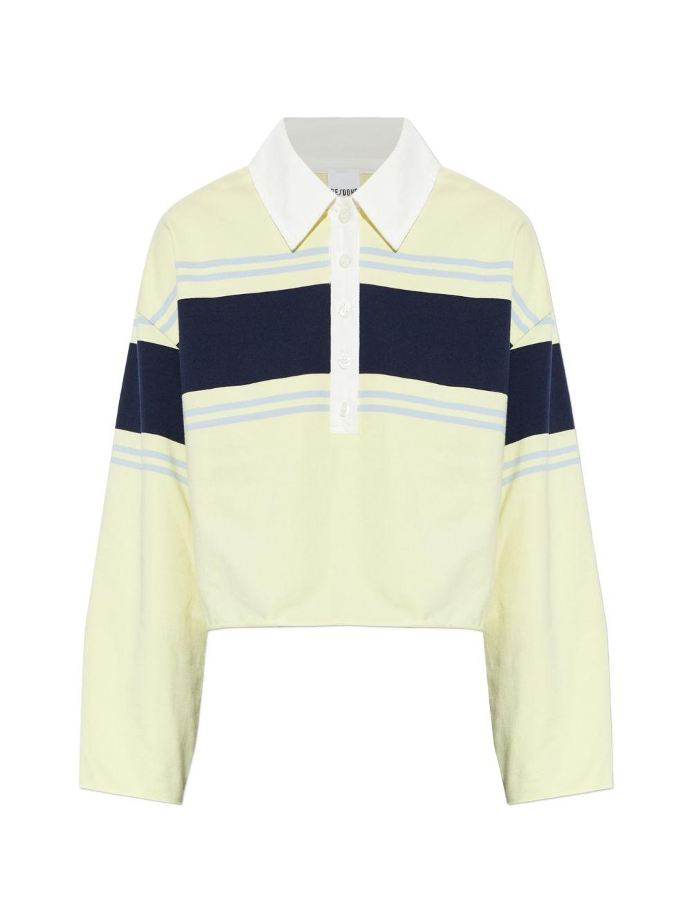 Polo a righe in bianco Re/done - donna 