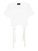 T-shirt con fiocchi in bianco Simone Rocha - donna