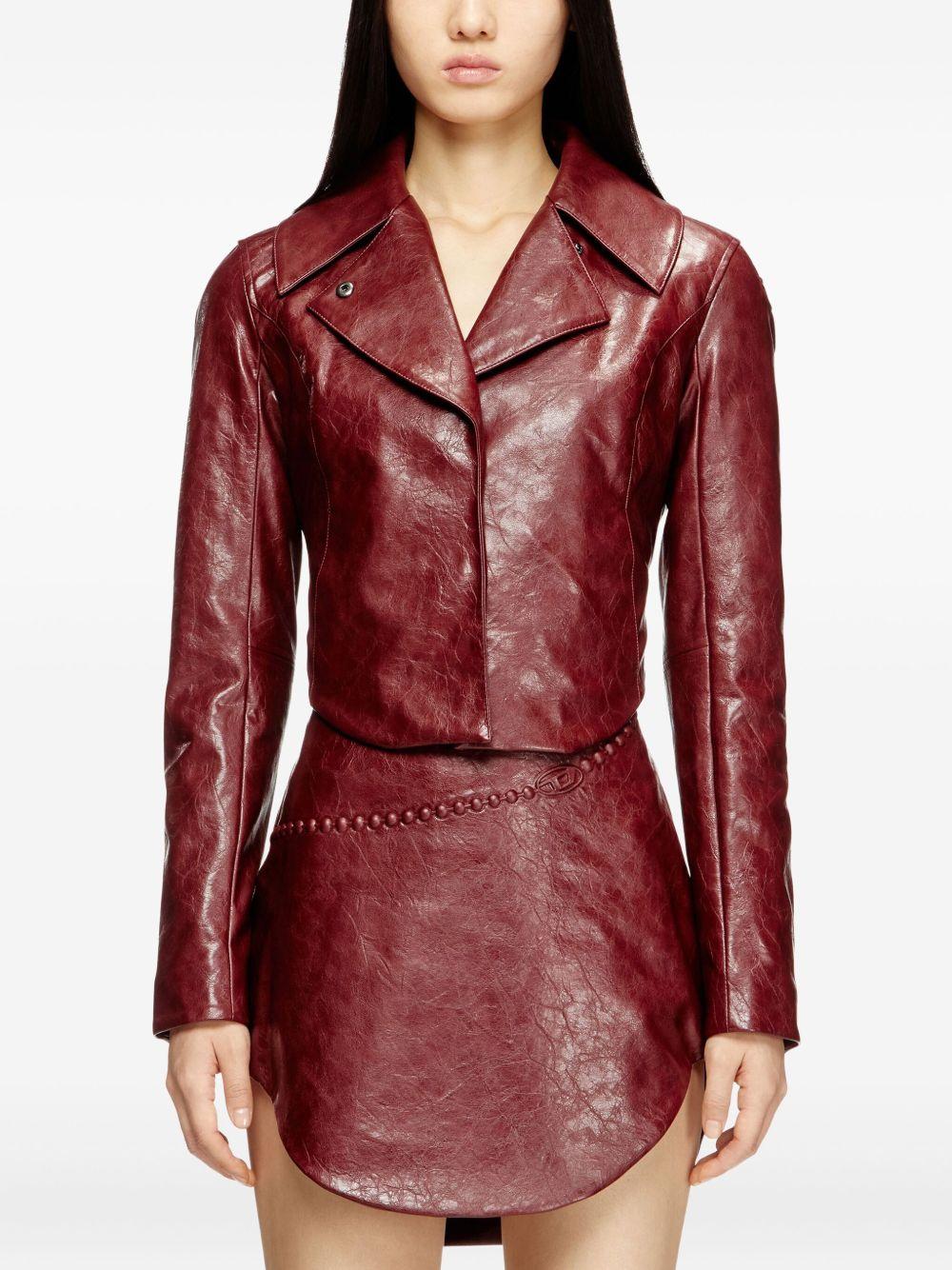 Minigonna O-Hara con logo in bordeaux Diesel - donna 