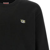 Maglione girocollo con logo e toppa in nero Kenzo - uomo 